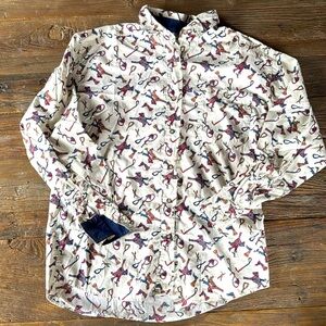 Vintage Red Rover western equestrian cotton button down EUC size M